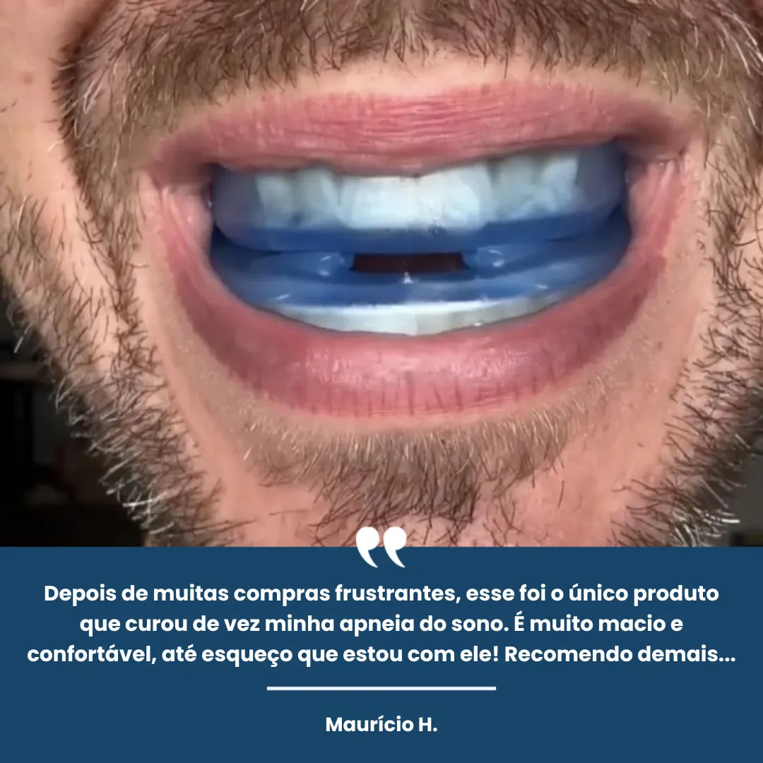 [OFERTAS RELÂMPAGO] Protetor Bucal Anti-Ronco Deep Sleep® - DISPONÍVEL ATÉ AS 23h