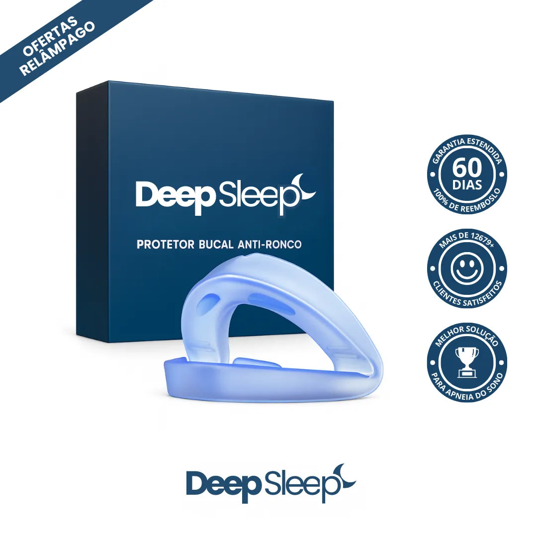 [OFERTAS RELÂMPAGO] Protetor Bucal Anti-Ronco Deep Sleep® - DISPONÍVEL ATÉ AS 23h